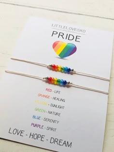 image 0 Partner Gifts, Pride Photoshoot, Gay Pride Bracelet, Lgbt Bracelet, Solar Diy, Flooring Diy, Bracelet Couples, Minecraft Banner Designs, Pride Jewellery