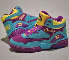 Ewing Athletics Guard-Sparkling Grape-Scuba Blue-Vibrant Yellow Zapatillas Nike Basketball, Neon Running Shoes