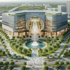 an artist's rendering of the one oasis mall, which will be built in 2012