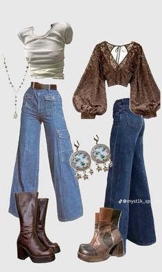 70s Inspired Outfits, Oversized Knit Sweater, Mode Hippie, 70s Inspired Fashion, 70s Outfits, Earthy Outfits, Mode Inspo, Hippie Outfits, Mode Inspiration