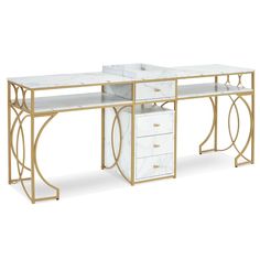 BarberPub Double Manicure Table for 2 person, Long Nail Desk for Storage 2488 Salon Desk, Beauty Salon Price List, Nail Long, Kitchen Dining Room Decor, Nail Desk, Table For 2, Salon Price List, Nail Table, Desk With Drawer