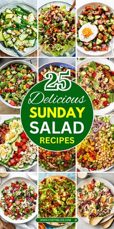 the 25 delicious salads that are ready to be eaten