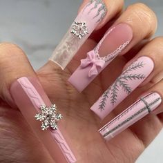 Super Cute And Stylish Ships In 5-10 Business Days Blue Acrylic Nails, Sweater Nails, Long Acrylic Nails Coffin, Her Nails, Winter Nail