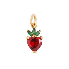 Add some berry-licious charm to your jewelry collection with our Strawberry charm. This playful accessory is perfect for those who don't take themselves too seriously. It's the perfect gift for any strawberry lover. Don't miss out on this sweet and quirky addition to your jewelry box! Gold Filled Made in the USA Strawberry Items, Diy Purse Organizer, Strawberry Jewelry, Breakfast Around The World, Strawberry Charm, Hand Chain Bracelet, Starburst Necklace, Magic Items, Purse Organization