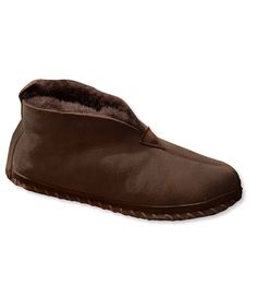 We searched all around the globe for the finest genuine shearling to make our popular Wicked Good Slippers even better. Just slip into these incredibly soft sheepskin slippers and it's easy to see how they got their name. Fits best with lightweight sock or barefoot. Half sizes order up. Sheepskin suede upper gets softer with age. Genuine shearling lining. Indoor leather sole. Imported. Slippers Sheepskin, Mens Ugg Slippers, Best Slippers, Tall Men Clothing, Expensive Shoes, Slippers For Men, Sheepskin Slippers, Men's Slippers, Tall Men