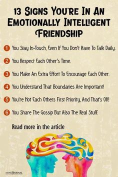 A Bond Beyond Words. 🔗 13 Signs of an Emotionally Intelligent Friendship. #friendship #emotionalintelligence #mentalhealth #relationships #selfcare Friendship Symbols Signs, Emotionally Intelligent, Beyond Words