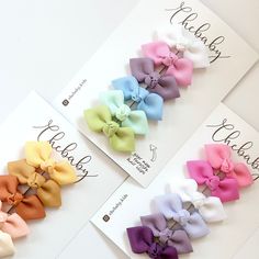 Snap Clips Bundle | Pack of 6 Cute bow Hair Clips, Baby Hair clips, Toddler Hair Clips, No-slip hair bows These are the cutest baby hair clips ever, named after my daughter Sophie ❤️ .You can pick between three sets: Pretty pastels, Pink/purple, and Bright neutrals. .Care instructions: If the metal clip gets wet, dry it immediately to avoid the clip from getting rusty. .Size of each tiny bow: 2" long approx. | 5 cm Please refer to the pictures, and let me know if you have any questions. Follow us on Instagram and TikTok @chebaby.kids for any shop updates! Thank you! Ro Baby Hair Clip, Toddler Hair Clips, Tiny Bow, Baby Hair Clips, Baby Hair Accessories, Bundle Pack, Cutest Baby, Diy Ribbon, Newborn Headbands