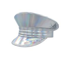 PRICES MAY VARY. Womens Holographic Iridescent Silver Captain Hat. Perfect for Men, Women and Teens! Silver Military Festival hat stands about 6.5 inches tall. One size fits most up to 58cm or 22 inches. Dazzle it up! Perfect for crafts. Add gems, rhinestones, spikes and more! Not included. Great for music festivals, bachelorette party bride to be hat, 4th of July, raves, Halloween, every day wear, and more. Comfortable and lightweight to wear. Spot clean only. For ages 14 and older. Complete yo Foil Hat, Rave Hats, Tin Foil Hat, Silver Hat, Silver Hats, Steampunk Festival, Space Pirates, Rainbow Holographic, Rainbow Iridescent