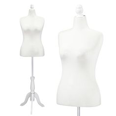 a white mannequin is standing on a stand