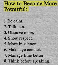 the rules for how to become more powerful