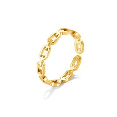 Open Adjustable Rolo Link Chain Ring size: adjustable Materials: Gold Filled - water resistant and hypoallergenic Chain Ring, Adjustable Ring, Adjustable Rings, Link Chain, Gold Filled, 18k Gold, Ring Size, Water Resistant, Beads