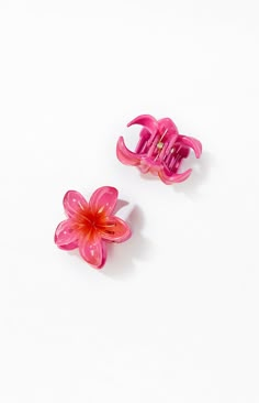 Brighten up your hairstyle with the 2 Pack Mini Flower Hair Clips from LA Hearts. Designed in a charming flower shape, these clips feature grippy teeth and a secure hinge closure, ensuring a firm hold for any hair type.


	Hinge closure
	Grippy teeth
	Includes 2 hair clips