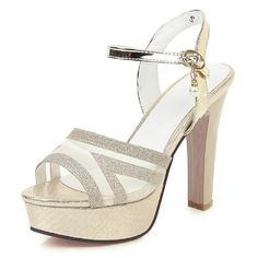 Brand Name: ZOGEERUpper Material: Sequined ClothOrigin: CN(Origin)Heel Height: Super High (8cm-up)With Platforms: YesPlatform Height: 3-5cmOccasion: PartySandal Type: GLADIATORHeel Type: Square heelLining Material: PUSide Vamp Type: OpenOutsole Material: RubberItem Type: SandalsClosure Type: Buckle StrapFit: Fits true to size, take your normal sizeBack Counter Type: Back StrapFashion Element: PlatformStyle: FashionModel Number: ZG769-187Pattern Type: SolidInsole Material: PUDepartment Name: Adul Silver Gladiator Sandals, Summer Shoes For Women, Luxury Sandals, Sandals Luxury, Heels Summer, Vintage Sandals, Casual High Heels, Womens Sandals Summer, Fashion Slippers