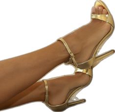 Ali simple gold heels with thin ankle strap.. Front view Date Shoes, Formal Heels, Comfy Heels, Basic Heels, Bridesmaid Shoes, Gold Heels, 4 Inch Heels, Womens Heels, Night Out