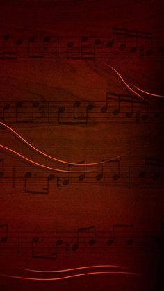 an image of music notes with red lights