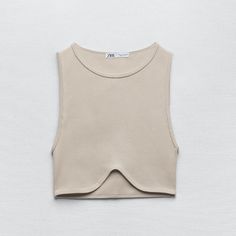 Brand New With Tag Size: Xs-S Polyamide/Elastane Ref# 7901/330 Zara Ribbed Top, Black Ribbed Top, Silk Shirt Blouses, Seamless Crop Top, Zara Sweatshirt, Light Mauve, White Halter Top, Oversized Shirt Dress, Stripped Tops