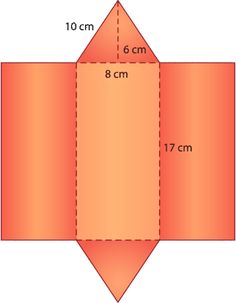 an orange rectangle is shown with the measurements for each square in front of it