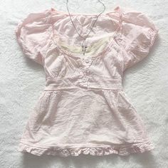 ೀ 𝓈𝓉𝓇𝒶𝓌𝒷𝑒𝓇𝓇𝒾 𝓂𝒾𝓁𝓀... - Depop Pink Babydoll Top, Pink Brandy Melville, Vintage Hello Kitty, Strawberry Shirt, Pink Babydoll, Dyed Linen, Strawberry Milk