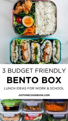 bento box lunch ideas for work and school