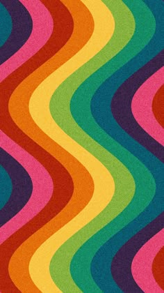 a multicolored pattern with wavy lines