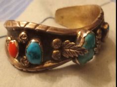 ad eBay - Find many great new & used options and get the best deals for Signed Milton Lasiloo Zuni Turquoise Coral Sterling Cuff Bracelet Vintage 37+gr at the best online prices at eBay! Free shipping for many products! Turquoise And Coral, Bracelet Vintage, Coral Turquoise, Watch Band, Watch Bands, Dallas