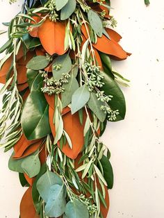 Olive + Magnolia + Seeded Eucalyptus Magnolia Leaves Centerpiece, Magnolia Centerpiece, Magnolia Garland, September October November December, Fresh Wreath, Magnolia Wedding, October November December, Holiday Pops, Eucalyptus Garland