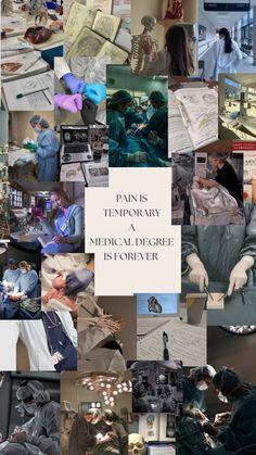 the collage shows many different people working on medical equipment