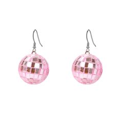 PRICES MAY VARY. Disco Ball Earrings for Women--These 70s Disco Ball earrings are made of acrylic material and alloy hook,which is very light and easy to wear.The Neon Disco Ball earrings are 3.0cm*3.0cm,suitable size to match your face, make you more charming 70s Jewelry for Women--These Retro Disco Ball Earrings are the epitome of 1960s fashion.These Disco Ball dangle earrings are represent staunch and purity,they will give you a certain encouragement Disco Ball Dangle Earrings--70s Earrings f Pink Fun Jewelry For Party, Pink Fun Party Jewelry, Fun Pink Party Jewelry, Nickel Free Novelty Earrings For Party, Novelty Drop Earrings For Party, Rave Jewelry For Halloween Party, Adjustable Fun Party Earrings, Playful Pink Jewelry For Party, Playful Pink Party Jewelry