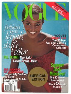 a magazine cover with an image of a woman