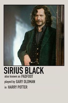 the poster for sirius black as known as padfoot played by gary oldman in harry potter