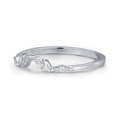 A versatile stacking band that will add a touch of radiance to your jewelry collection. The band is beautifully patterned with leaves and accented with sparkling gems, Gleam Band is the perfect option for any special occasion. It is delicately made to match your favorite ring, but it may also magnificently gleam on its own. Just as the leaves evolve and bloom, may this ring serve as a reminder to grow, thrive, and shine brightly in every chapter of your journey. ✦ Available in both 14K white gol Elegant Double Band Jewelry With Single Cut Diamonds, Elegant Stackable Diamond Bands, Stackable Diamond White Promise Ring Bands, Adjustable Eternity Band In Fine Jewelry Style, Elegant Stackable White Gold Jewelry, Elegant White Bands With Diamond Accents, Adjustable Stackable Rings With Diamond Accents, Adjustable Double Band Stackable Rings For Anniversary, Elegant Bands With Diamond Accents In Diamond White