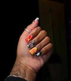 Mid Length Nails, Starbucks Nails, Big Jam, Wicked Nails, Nail Set Ideas, Short Nail Inspo, Length Nails, Natural Nails Manicure, Nails Tattoo