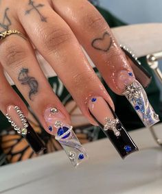 Acrylic Nails With Charms, Dr Tattoo, Music On Spotify