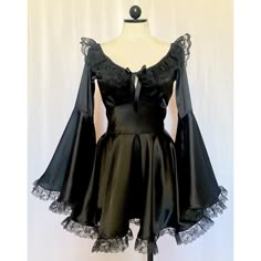 The Deidre Dress in Black - Etsy Terrence Loves You, Goth Clothes, Goth Dress, Gothic Dress, Gothic Outfits, Goth Outfits, Alternative Outfits, Edgy Outfits, Dark Fashion