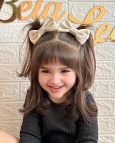 Baby Girl Haircut, Toddler Bangs, Toddler Hairstyles Girl Fine Hair, Baby Hairstyle, Toddler Girl Haircut, Toddler Haircuts, Picture Day Hair, Girl Hair Dos