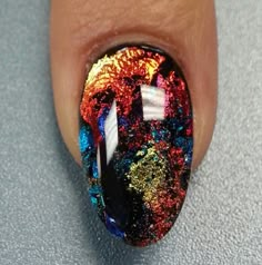 x Colorful Nail, Glitter Nail Polish, Sparkly Nails, Homecoming Nails, Fabulous Nails, Nail It, Fancy Nails, Creative Nails, Manicure E Pedicure