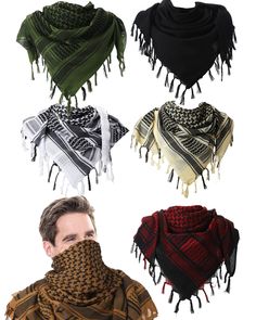 PRICES MAY VARY. Sufficient Quantity for Long Time Use: you will receive 6 pieces of head scarves in different colors, assorted in color and enough in quantity, meeting your daily requirements for usage, replacement and sharing Proper Size: the keffiyeh scarf for men measures approx. 43 x 43 inches, large enough to wrap your head and neck, effectively keeping your face, head and neck away from strong sunlight, reliable to use Soft and Comfortable: the shemagh scarf is mainly made of cotton mater Egyptian Bird, Desert Scarf, Shemagh Scarf, Arab Scarf, Stealth Suit, Scarf For Men, Head Scarves, Warm Scarf, Scarf Men