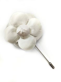 "2\" Off-White Satin Camellia Flower Lapel Pin For Men or Women Genuine M&S Schmalberg Flower Hand-Made in New York City Garment District, Since 1916 https://www.customfabricflowers.com Want to see our factory at work? https://bit.ly/2o6iAZF As Seen in The NY Times! https://bit.ly/2nwvrHI ----------------------------------- Welcome to the Official M&S Schmalberg Etsy Shop! All of our Custom Fabric Flowers are hand made in our New York City garment district factory. Everything we sell on Cheap White Brooches, Classic White Brooch For Formal Occasions, Classic White Brooches For Formal Occasion, Elegant White Lapel Pin With Handmade Flowers, Elegant White Pins For Formal Occasions, Elegant White Handmade Flower Lapel Pin, White Elegant Formal Pins, Elegant White Formal Pins, Elegant White Flower Lapel Pin