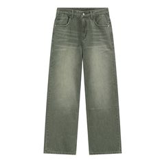 Elevate your denim game with our luxurious Green Washed Jeans. These jeans feature a unique green wash that adds a touch of sophistication to any outfit. Crafted with the finest materials, they offer both style and comfort. Upgrade your wardrobe with these exclusive, art-inspired jeans. Features: -85% Cotton, 15% Spandex -Mid-rise waist -Premium denim fabric -Solid Color -Washed Detail -Regular fit -Urban style Acid Wash Denim, Free Socks, Wide Jeans, Washed Jeans, Linen Trousers, Baggy Jeans, Fashion App, Linen Shorts, Tailored Trousers