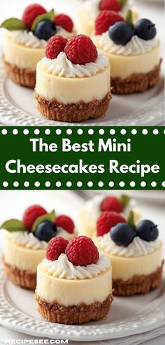 Mini Cheesecakes For Party, Single Cheesecake Recipe, Mini Cheese Cakes Recipes, Small Cheesecake Recipe 6 Inch, Mini Cheese Cakes Recipes Easy, 4 Inch Cheesecake Recipes, Mini Cheesecake Recipes Easy, Tiny Cheesecakes, Quick Cheesecake Recipes