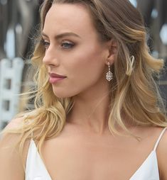 Wedding Earrings, Wedding Jewelry, bridal earrings, drop earrings, dangle earrings, crystal earrings, cubic zirconia earrings, chandelier earrings, crystal jewelry, gold earrings, swarovski earrings ► Spend $200 | Receive 10% OFF Your Order with Code: 10OFF200 ► Please note in your order when your wedding date is MATERIALS + MEASUREMENTS: - 18K White Gold, Gold, Rose Gold over brass - 1 ct. Emerald Cubic Zirconia Pave Crystal - Hypoallergenic, lead & nickel free - Post Back, Height 1.5 in | Elegant Drop Diamond Earrings For Wedding, Elegant White Diamond Earrings For Wedding, Glamorous Teardrop Diamond Earrings For Wedding, Glamorous Wedding Earrings With Elegant Design, Glamorous Drop Diamond Earrings For Wedding, Elegant Wedding Cluster Earrings With Ear Wire, Elegant Wedding Diamond Earrings For Pierced Ears, Glamorous Pearl Drop Chandelier Earrings For Wedding, Elegant Wedding Diamond Earrings