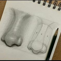 a pencil drawing of two feet and one foot in the process of being sketched