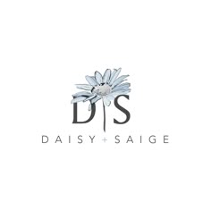 the logo for daisy and sage, a boutique that sells daisies in their store