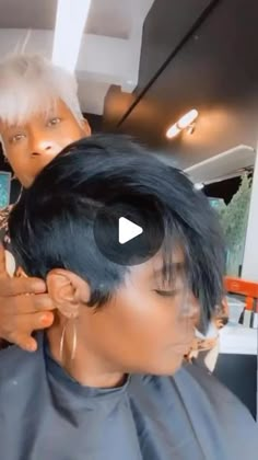 One Side Bob Haircut, Grey Hair Styles For Black Women, Short Hairstyles With Round Face, African American Mohawk Hairstyles, Short Wedding Hairstyles For Black Women, Short Hairstyle With Long Bangs, Bob Haircut With Shaved Side, Quick Weave On Top Of Short Hair, Relaxed Mohawk Hairstyles