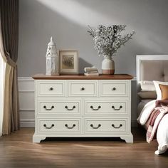 This rustic 7-drawer dresser combines vintage charm with practical storage solutions, making it an ideal addition to any bedroom or living room. Crafted with natural textures, it offers ample space to organize clothing, accessories, and other essentials. Its vintage design not only enhances your decor but also complements a variety of styles. This versatile chest of drawers serves as both a functional organizer and a stylish statement piece in your home. 17 Stories | 17 Stories Rustic 7-Drawer Dresser For Bedroom & Living Room brownWood in White | 31" H X 47" W X 15" D | Wayfair Organize Clothing, Furniture Dresser, Living Room Brown, Daybed Mattress, Small Space Bedroom, Room Brown, 7 Drawer Dresser, Dresser For Bedroom, Teen Bedroom Furniture