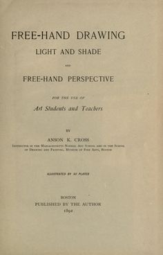 an old book with the title freehand drawing light and shade