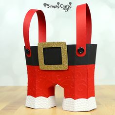 a paper bag made to look like a santa clause