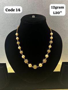 sizes in terms of height and weight are mentioned in grams and inches in the photo Gold Bridal Necklace With Tilla And Pearls, Elegant Pearl Necklace With Gold Beads For Festive Occasions, Gold Pearl Necklace With Pendant For Festivals, Formal Gold Pearl Beaded Necklaces, Gold Beaded Pearl Necklace For Formal Occasions, Gold Kundan Necklace With Pearls For Puja, Elegant Kundan Temple Necklace With Gold Beads, Temple Jewelry Necklace With Pearl Drop And Round Beads, Formal Gold Pearl Necklace With Polished Beads