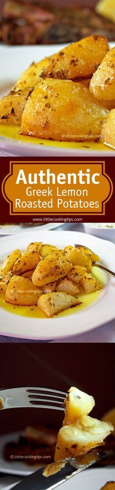 there is a plate with some food on it and the words authentic greek lemons