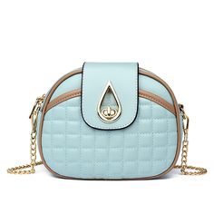 Color: Light Blue Cotton Handbag, Beige Light, Round Bag, Green Beige, Bag Light, Types Of Bag, Womens Crossbody Bag, Shoulder Purse, Chest Bag